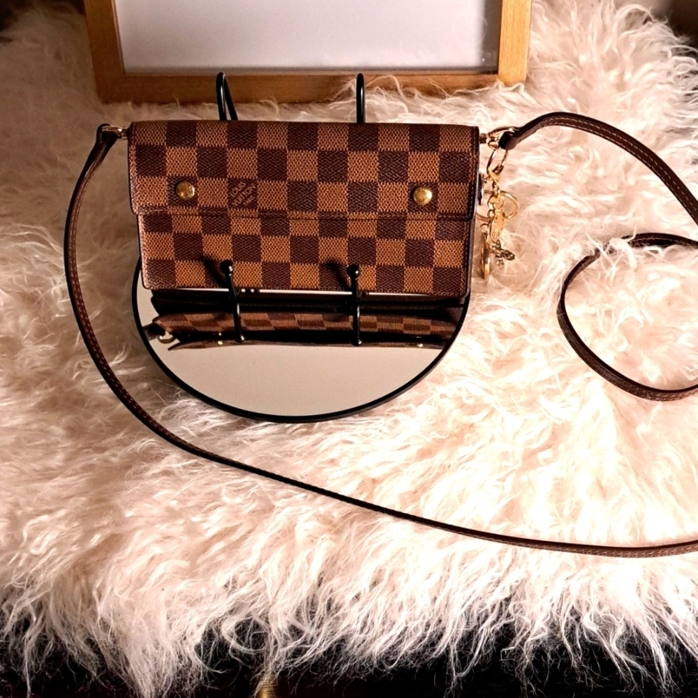 Louis Vuitton Damier Ebene Accordian Wallet